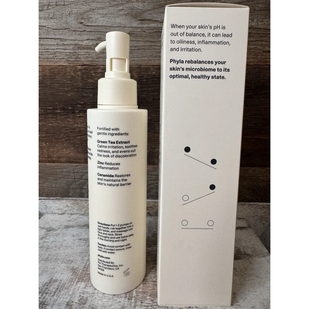 PHYLA pH Balancing Gel Cleanser 100ml – Clarifying Face Wash |‎ MSRP = $32